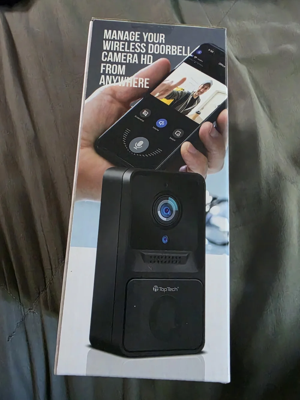 Wireless HD Doorbell Camera - Black